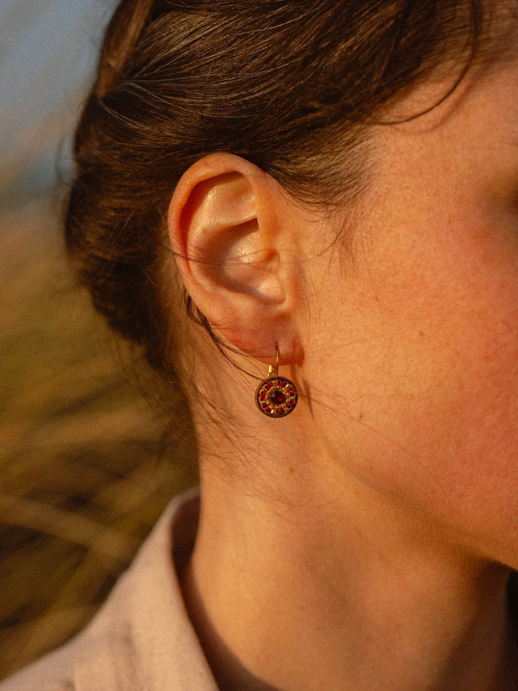 Boucles d'Oreilles Dormeuses | Acier Inoxydable 316L & Cristal Swarovski