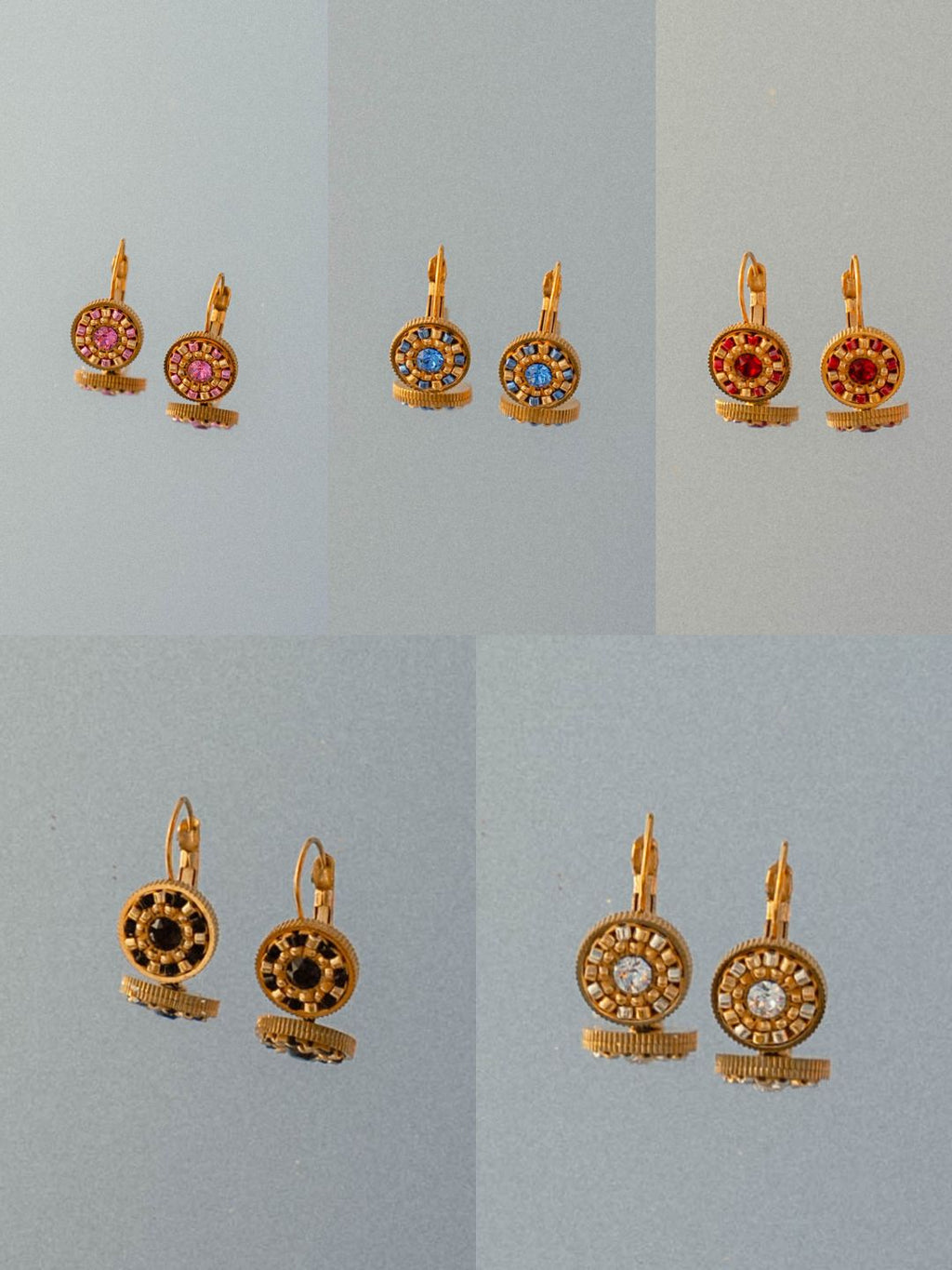 Boucles d'Oreilles Dormeuses | Acier Inoxydable 316L & Cristal Swarovski
